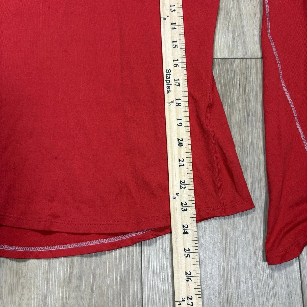 Ohio State Buckeyes‎ Pullover Women's Small Red Quarter Zip Nike Swoosh Logo